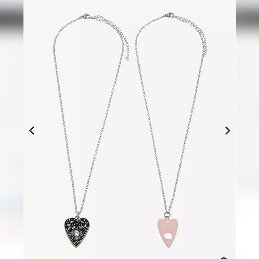 Ouija Planchette Best Friend Necklace Set - Picture 2 of 4